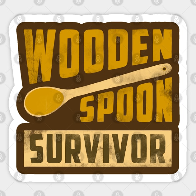 Wooden Spoon Survivor Sticker by Punk Rock